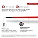 PB Swiss Tools Slotted Insulated Screwdriver PB 5100.3-100 | 100% Swiss Made | Single Electrician Screwdriver Insulated up to 1000V AC / 1500V DC, Size 3
