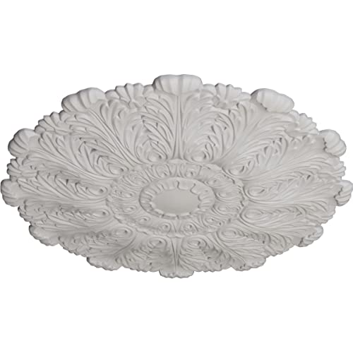 Image of Ekena Millwork CM31DUUWF Durham Ceiling Medallion, Ultra Pure White, 31 inchOD x 1 1 /2 inchP