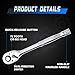 Ryrura 1/4 3/8/ 1/2 Inch Drive Ratchet Wrench Set,3-Piece Standard Socket Wrench Set,72-Tooth Quick Release,Reversible Ratcheting Feature with Metal Handle