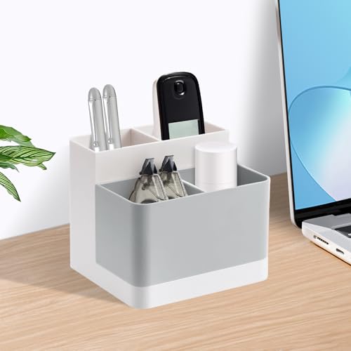 Image of Poeland Desktop Storage Organizer, Pen and Pencil Cases Boxes, Pen or Pencil Holder Box Container for Desk, Office Supplies, Vanity Table