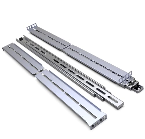 Rackmount Sliding Rails - Kit for 2U-8U Chassis (Adjustable 26" to 40" Depth) 2 or 4 Post Mount Sliders for Server Case (Compatible with Any Standard Rack, Cabinet, Computer Enclosure) Tupavco TP1822