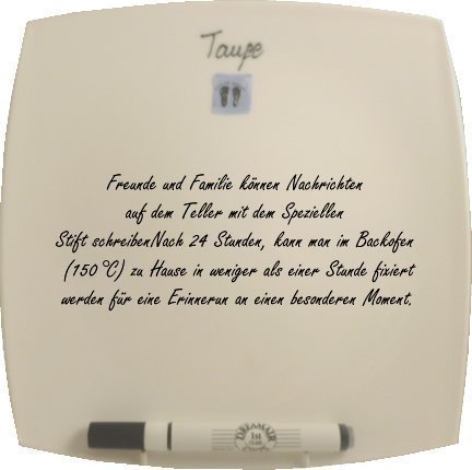 Dreamair Battesimo Piatto Signierteller Taufe Argento/Blu (sq)