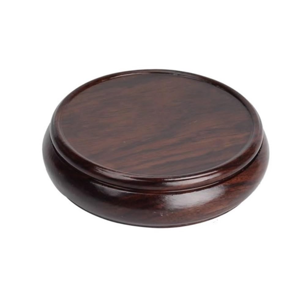Support circulaire pour bonsaï en ébène | Cadeau idéal pour décoration de bureau