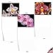 The Best Card Company - 10 Blank Note Cards with Flowers (4 x 5.12 Inch) - Floral Notecards, All Occasion Boxed Assortment - Orchid Nights M1734BN