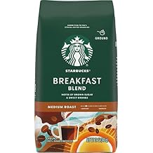 Starbucks Coffee Medium Roast, Breakfast Blend, Ground 12 oz