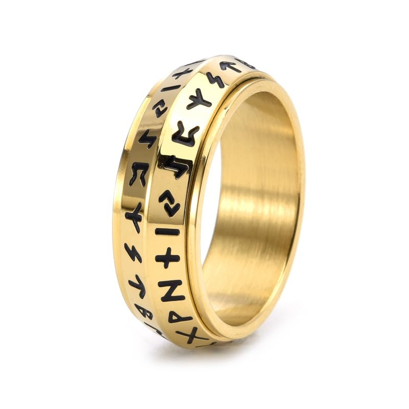 Bague pour homme et femme style viking ajustable idéale au quotidien et au bureau