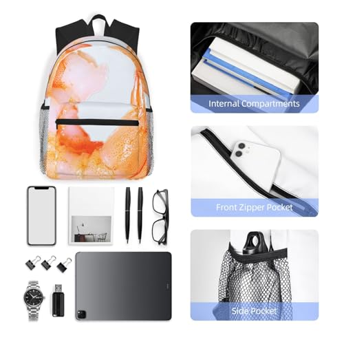 Sac à dos imprimé crevettes Glutton noir polyvalent et décontracté pour voyage - 6