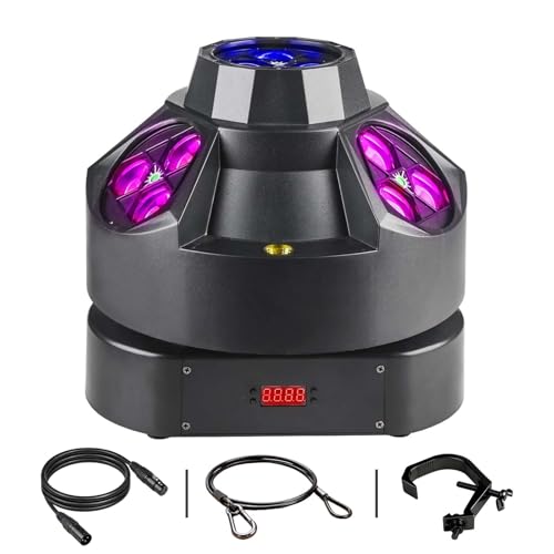 MetYonLaser DJ Party Light, 200w RGBW 4in1 LED DJ Stage Lights, Infinite Rotation DJ Lights with...