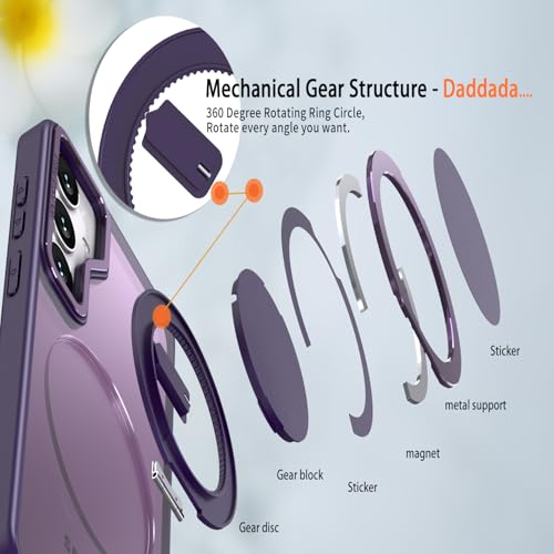 Housse Samsung S25 antichoc violette cover case magnétique robuste - 2