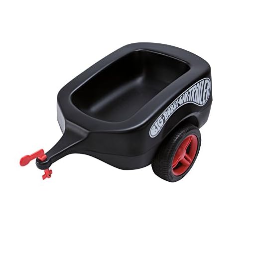 BIG 800056274 Bobby Car Trailer Fulda, Svart