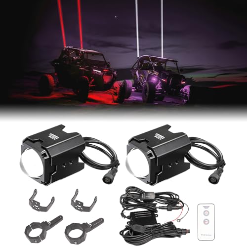 KEMIMOTO 50mm Whipless LED Whip Lights Compatible with UTV Polaris Can-Am
