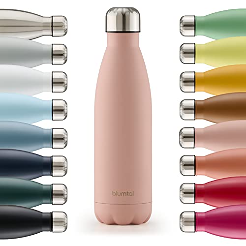 Blumtal - Mug Isotherme Etanche - Tasse Isotherme 500ml - Des Heures D'Isolation Pour Boissons Chaudes Et Froides - Avec Fermeture Quick Press Pratique - Rose