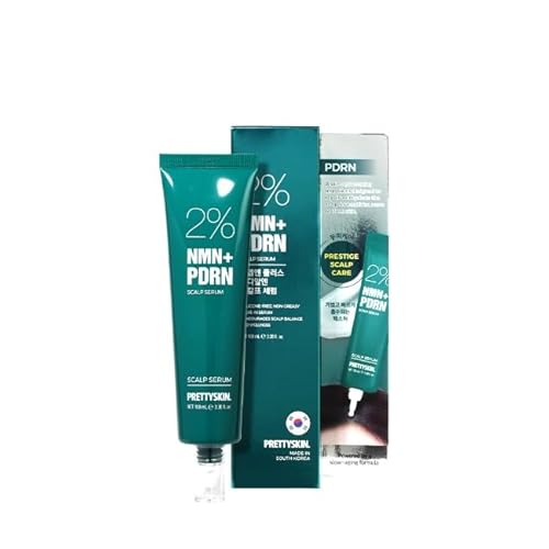 PRETTYSKIN 2% NMN + PDRN スカルプセラム|メントール&ローズマリー配合|10種ペプチド&パンテノール|乾燥・かゆみ・フケ・熱ダメージ頭皮ケアに|軽やかでベタつかない清涼セラム 100ml