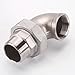 304 Stainless Steel 90° Elbow Union FxF, Water Heating Industrial Pipe Fitting(DN15)