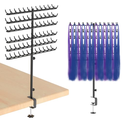 Suporte de cabelo trançado com 144 pinos