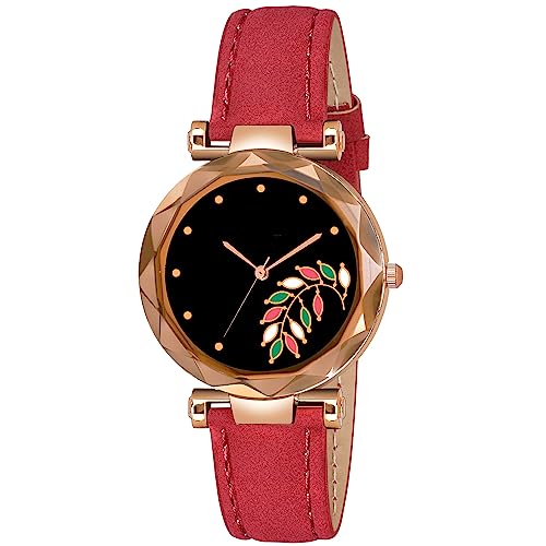 SATNAM ART Womens Metal Bezel Claspy Buckle Metal Case Analogue Watch-Pack of 1 (S-C-1066_Red) (B0CCLDFMGL) Amazon Price History, Amazon Price Tracker