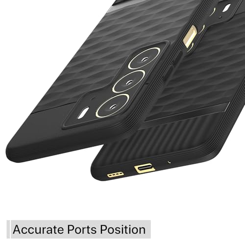 Image of Outlouders Bumper Case for Realme C75 | Full Camera Protection | TPU Soft Flexible Shockproof Back Cover (Black)