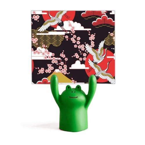 Support de mémo grenouille porte-note japonais avec nuages et grues