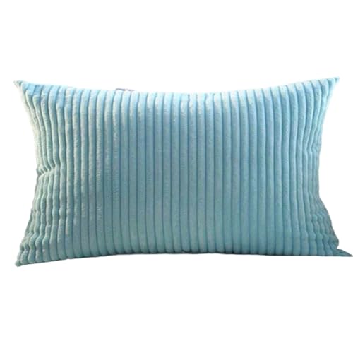 コーデュロイ枕カバー2点セット超柔軟ストライプ枕カバー装飾テクスチャ抱き枕ソファークッションベッドリビング(B13,2Pack 30x60cm)