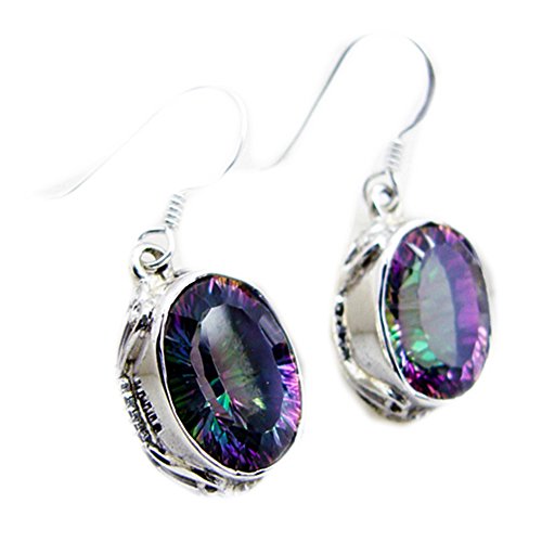 Mystic Quartz Boucle D'oreille femme argent cadeau idéal