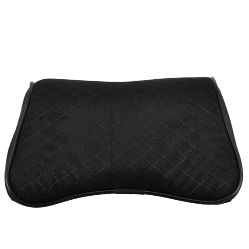 PERSELOSO Almohada Cuello del Conductor, Cojín para Reposacabezas de Coche Diseño de Malla Transpirable, Color Negro, Tamaño Compacto para Soporte Lumbar y Descanso en Viajes en Automóvil
