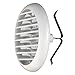 La Ventilazione TUR100B - Griglia di Ventilazione Rotonda, Plastica, Per fori di ventilazione da diametro 40 a 80 mm, Bianco, Diametro griglia 106 mm