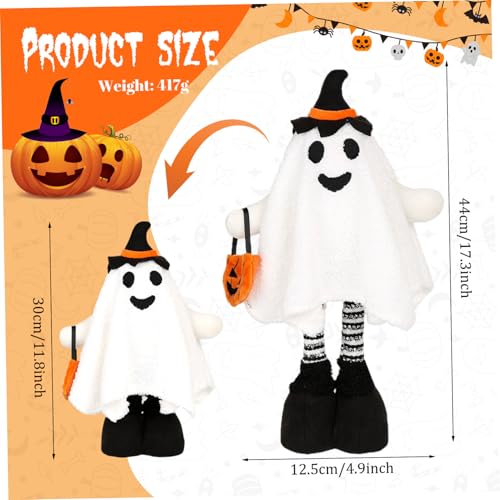 Fantôme d'Halloween télescopique : solution de décoration maison compacte - 4