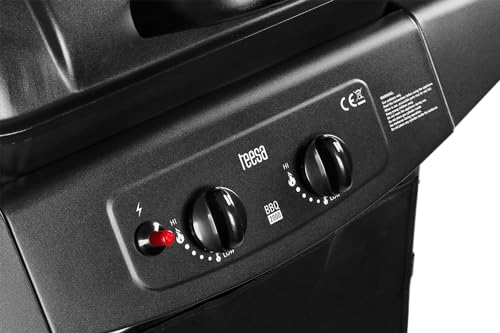 Foto von TEESA TSA0080 Gas-Grill, 2 Brenner, schwarz