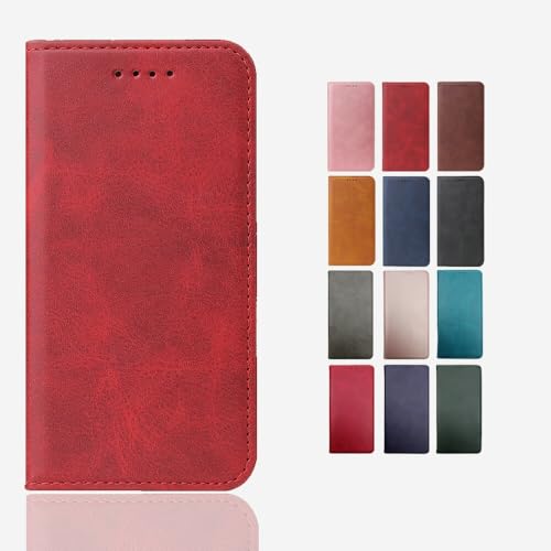 For | Motorola edge 50s pro (A402MO) �P�[�X �蒠�^ �X�}�z�P�[�X ���u���X�^���h�@�\�t�� �X�}�[�g�t�H���J�o�[ �G���{�X���H�f�U�C�� (�V�C �J���[�FRed ���b�h)