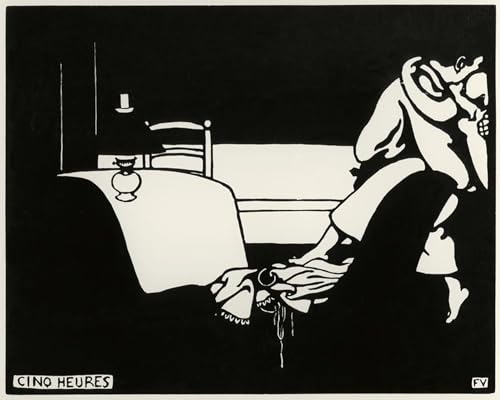 Tableau Félix Vallotton Cinq Heures Toile Salon Décoration Murale 60x90