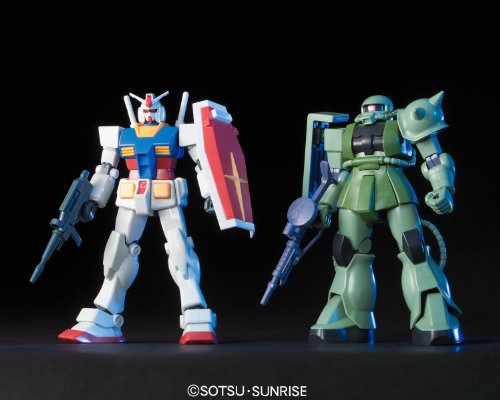 Bandai Hobby Gunpla Starter Set: Gundam Vs. Zaku II miniatura 2