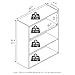 Furinno PASIR Book Shelf, 3-Tier Bookshelf, Storage Shelves Bookcase, 9.7 x 23.7 x 31.5, for Living Room, Bedroom, Home Office, Americano