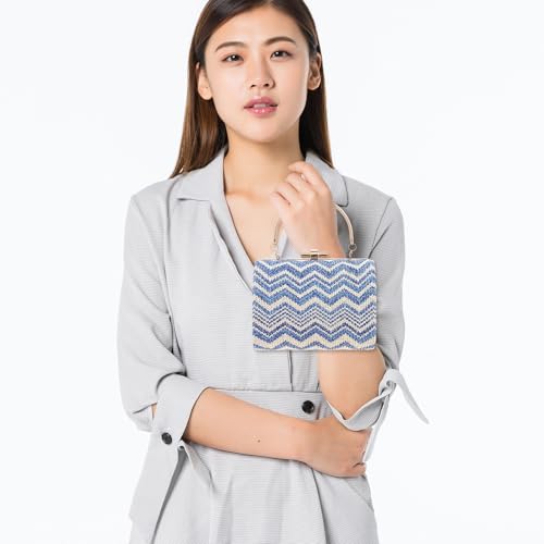 Paquet à tresser bleu sac fourre-tout femme résistant organisé pour plage - 7