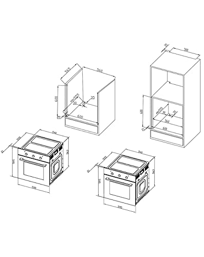 PKM Einbaubackofen EBO8DPY mit Gorenje Induktionskochfeld IT 643 BX - autark, 60 cm – Bild 7