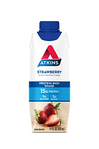 atkins gluten free protein-rich shake strawberry 4 count