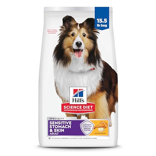 Hill's Science Diet Sensitive Stomach & Skin, Adult 1-6, Stomach & Skin Sensitivity Support, Dry Dog...