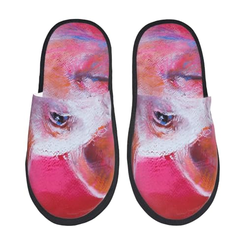 Pig Print House Slippers For Women And Men,Soft Slippers With Memory Foam,Non-Slip Indoor Home Shoes