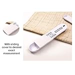 2-Piece Premium WinAimer Kitchen Adjustable Teaspoon And Tablespoon Set, Plastic, Measuring Spoon for Baking, Cooking Powder, Dry and Liquid Ingredient (White) - Image 4