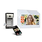Verbesserte Nachtsicht durch 6 eingebaute Infrarot LEDs. Bild- & Videoaufnahme – Sobald ein Besucher klingelt wird ein Foto oder Video aufgenommen, Video nur bei eingelegter microSD-Karte (bis 128GB)