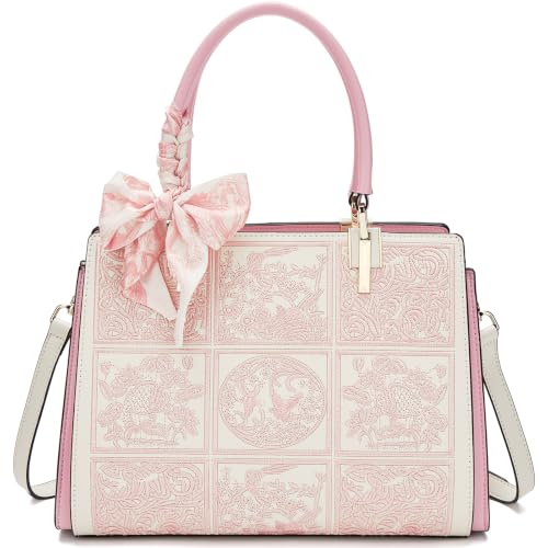 Image of FOXLOVER Top Handle Satchel Handbag Embroidered Vintage Purses