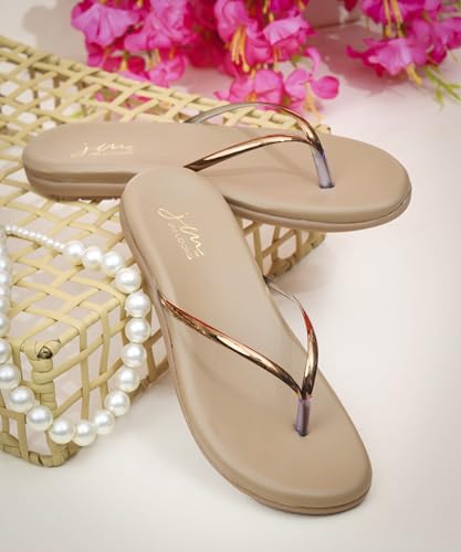 Image of JM LOOKS Women's Flats| Fashion Thong Style Slip-On Flats | Comfortable Casual Sandals