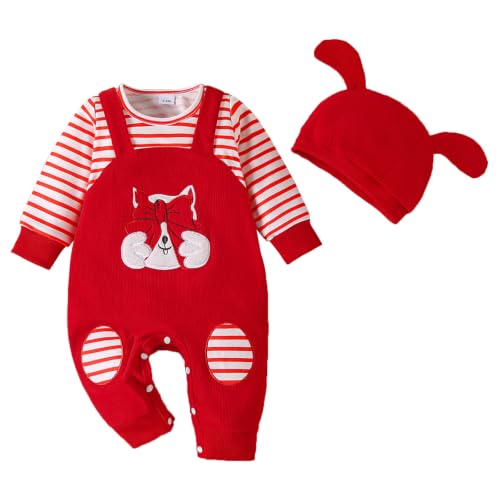 Image of Baby Boys Clothing Sets Romper Outfits Set Long Sleeves Jumpsuit Dungarees
