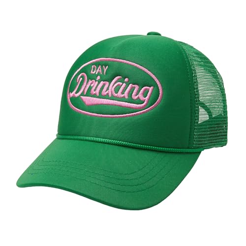 Image of Embroidered Lettering Print Truck Hat Baseball Cap Trucker Mesh Snapback Hat