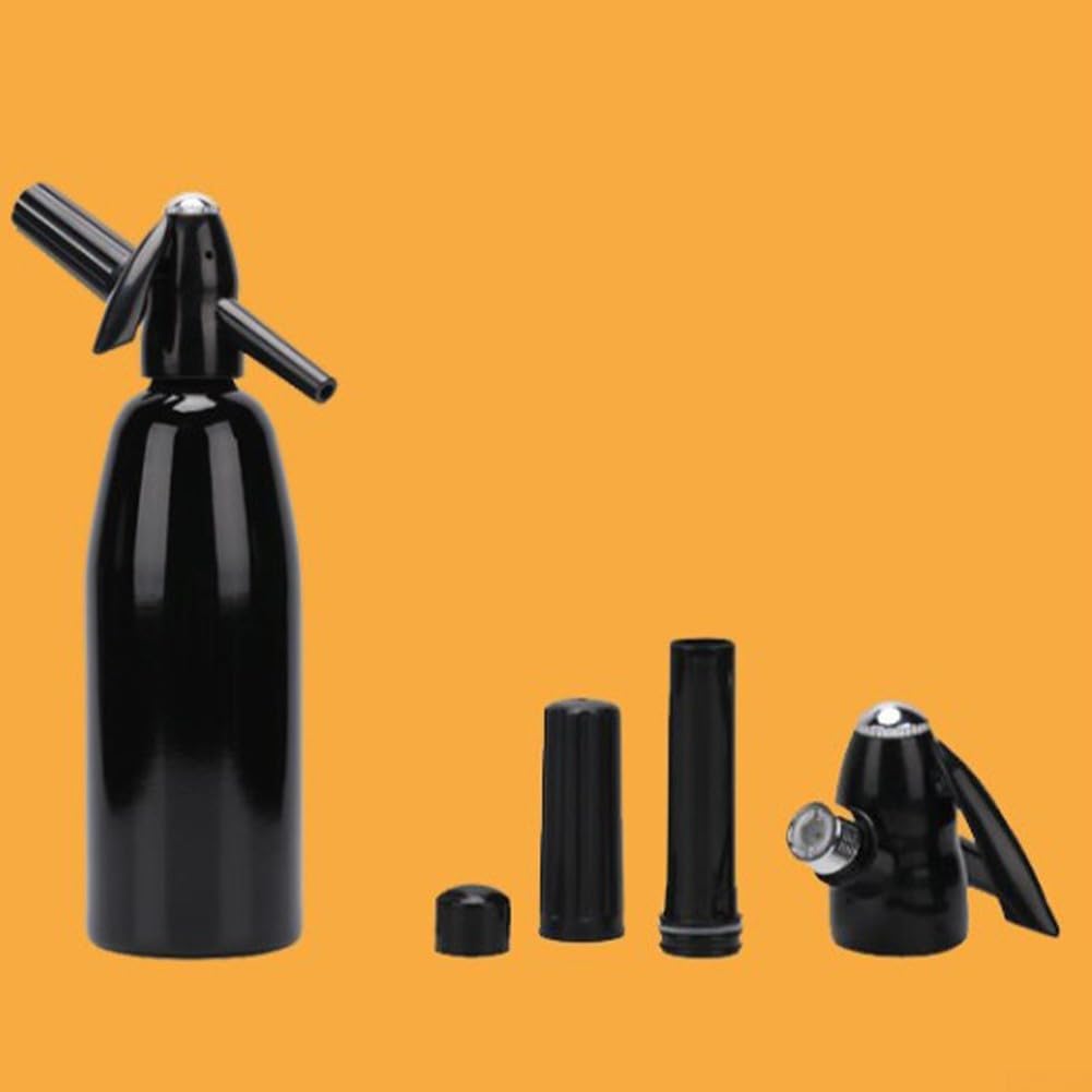 Machine à Eau Gazeuse Aluminium 1L Fizz Rapide(Black)
