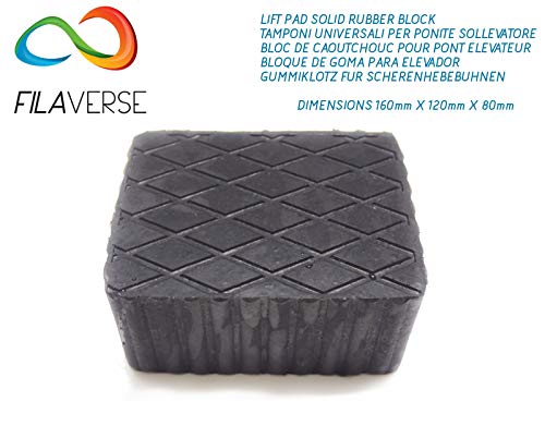 FILAVERSE Gummipuffer Set mit 2 Stück, 160 x 120 x 80 mm, für Hebebühnen, Auto & SUV