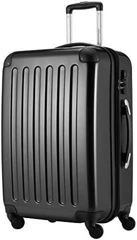 Hauptstadtkoffer - Alex - Hartschalen-Koffer Koffer Trolley Rollkoffer Reisekoffer Erweiterbar, 4 Rollen, 65 cm, 74 Liter, Schwarz