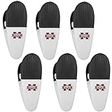 Siskiyou Sports NCAA Mississippi State Bulldogs Chip Clip Magnets, 6pk White, One Size