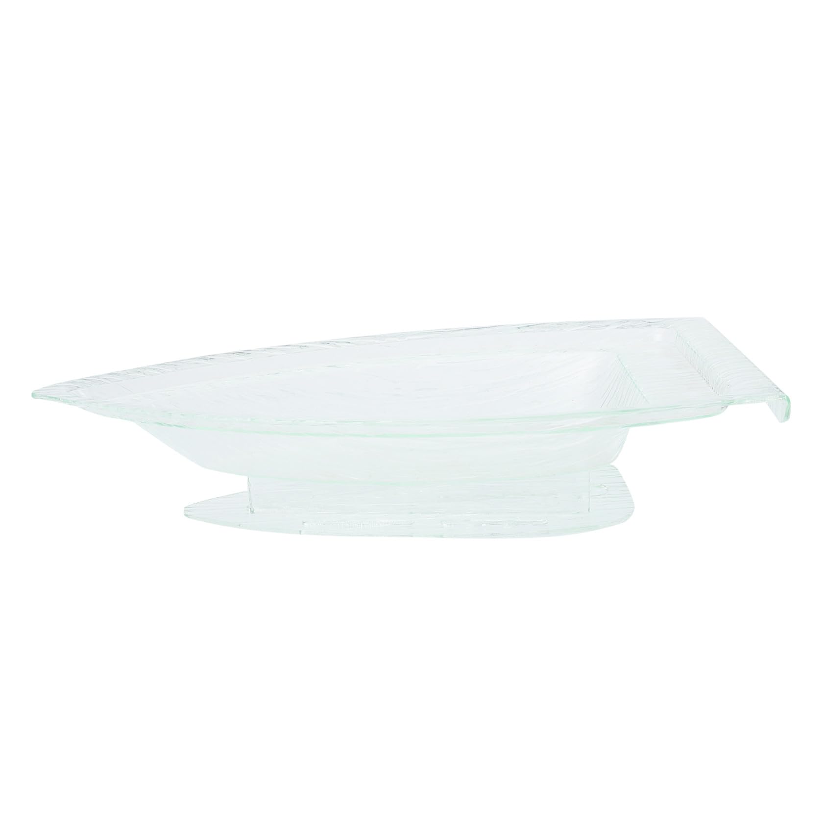 Assiette de service en acrylique style bateau pour vos déjeuners et buffets festifs