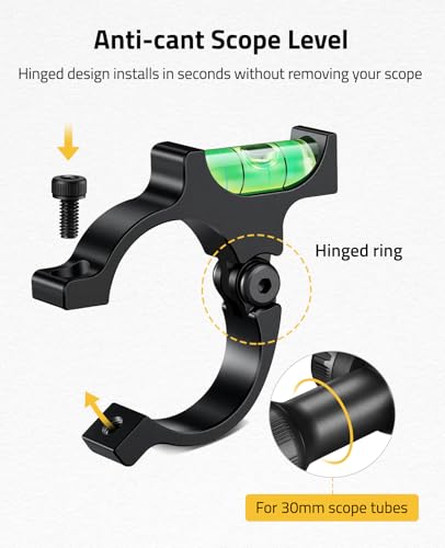 CVLIFE Scope Level, 30mm Scope Rings 1 in Ring Center Height for Tubes - image 3
