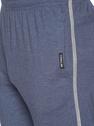 Image of Dollar Cotton Rich Fabric Solid Men's Track Pant | Contrast net Folding | One Side Zipper Pocket with Label Branding | Self Waistband with Drawcord | Wide Array of Attractive Colours